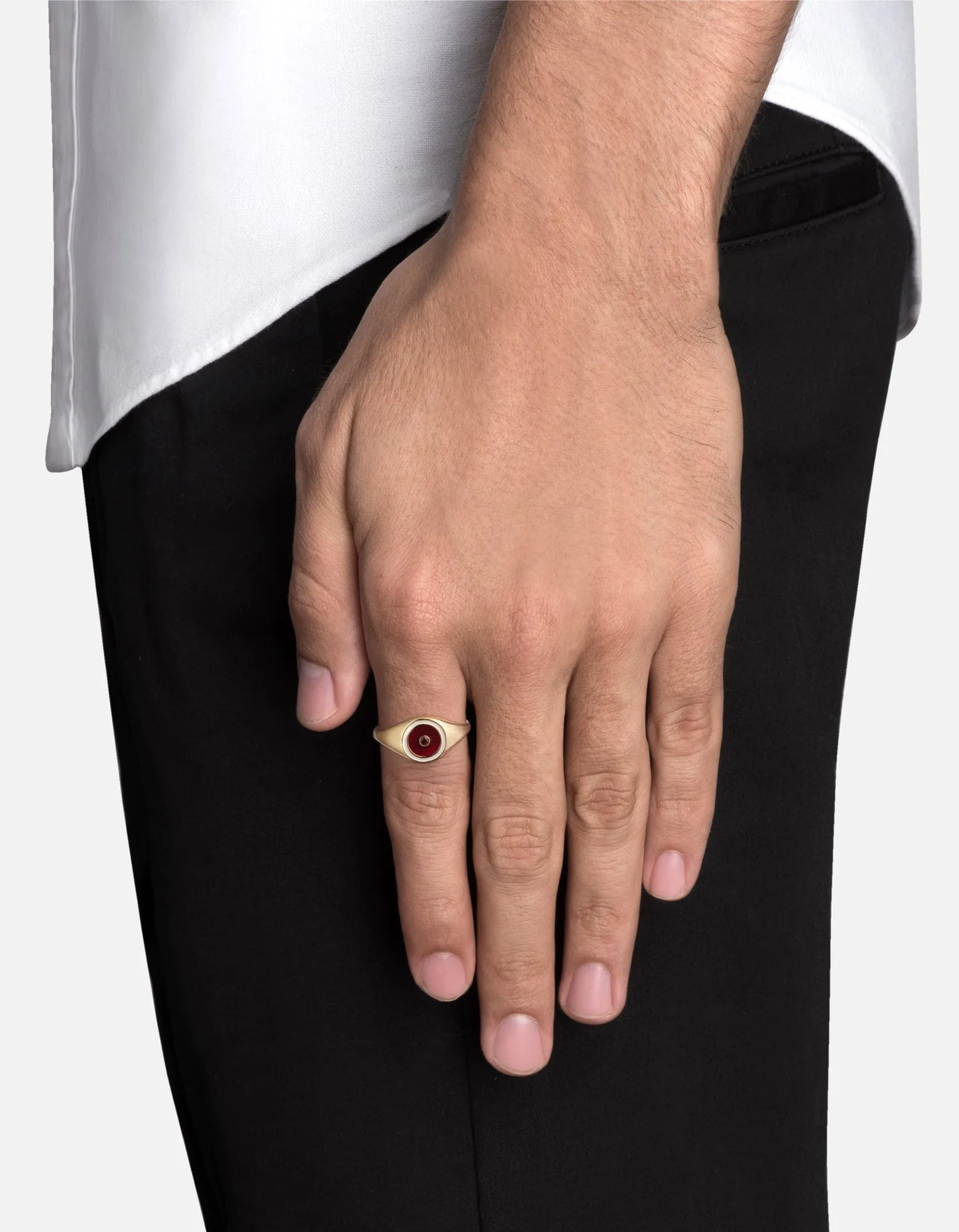 Opus Garnet Ring, Gold Vermeil/Red