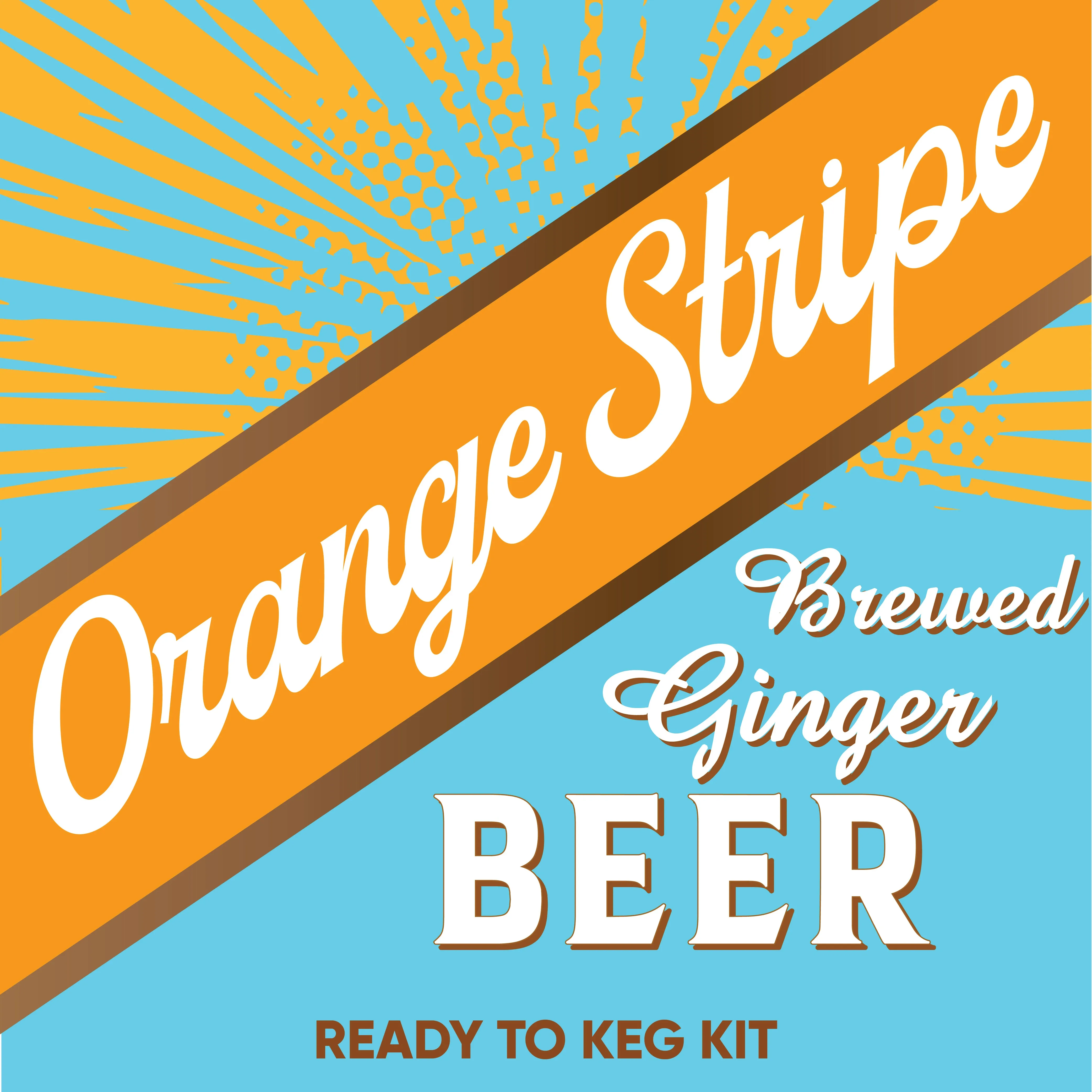 Orange Stripe Brewed Ginger Beer - Jamaican - Ready To Keg Kit