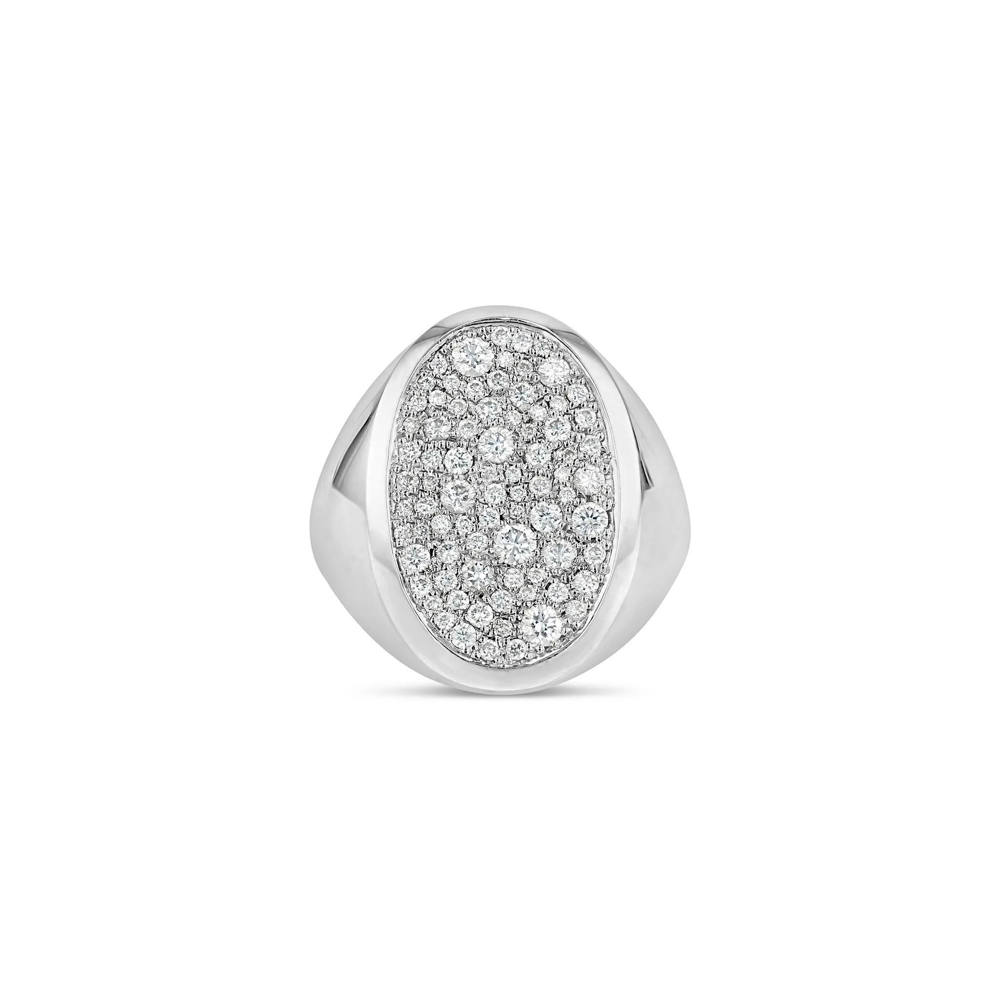 Oval Galaxy Signet Ring