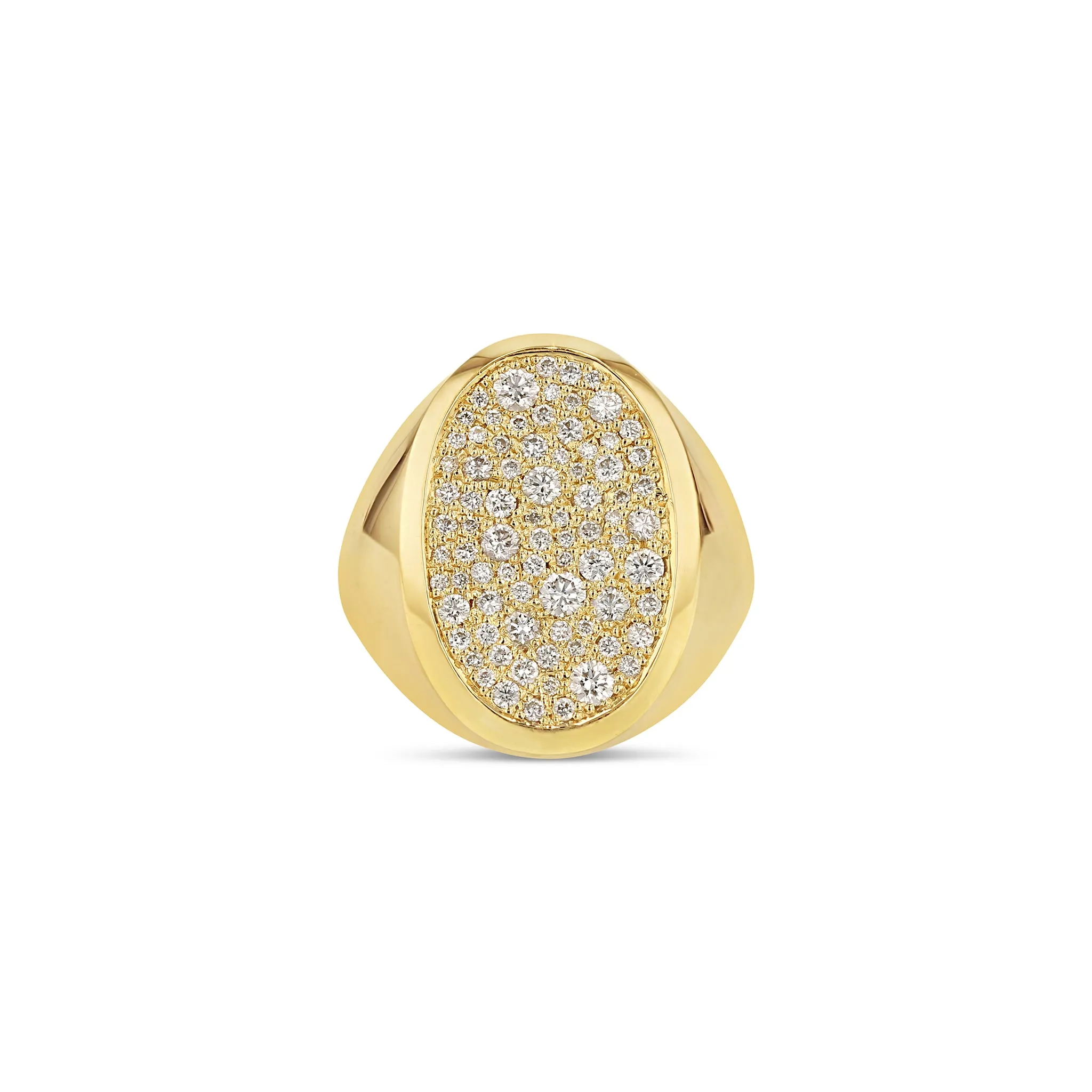 Oval Galaxy Signet Ring