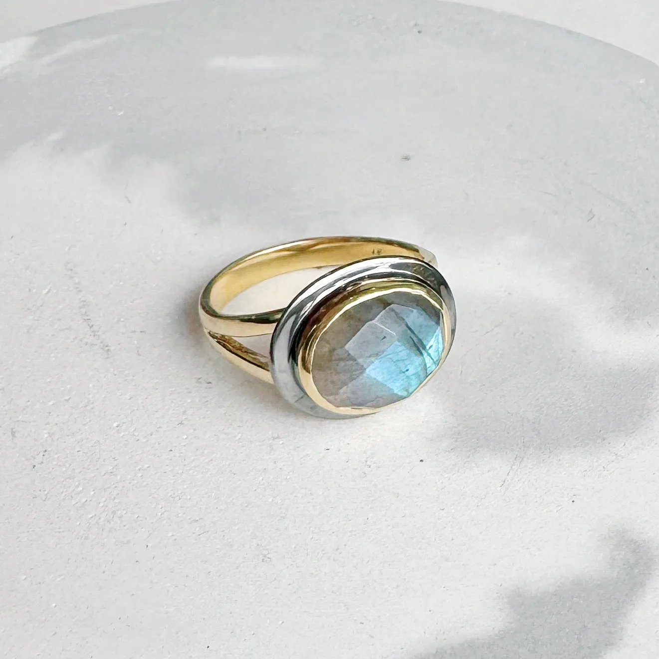 Oval Gemstone Gold Cocktail Ring
