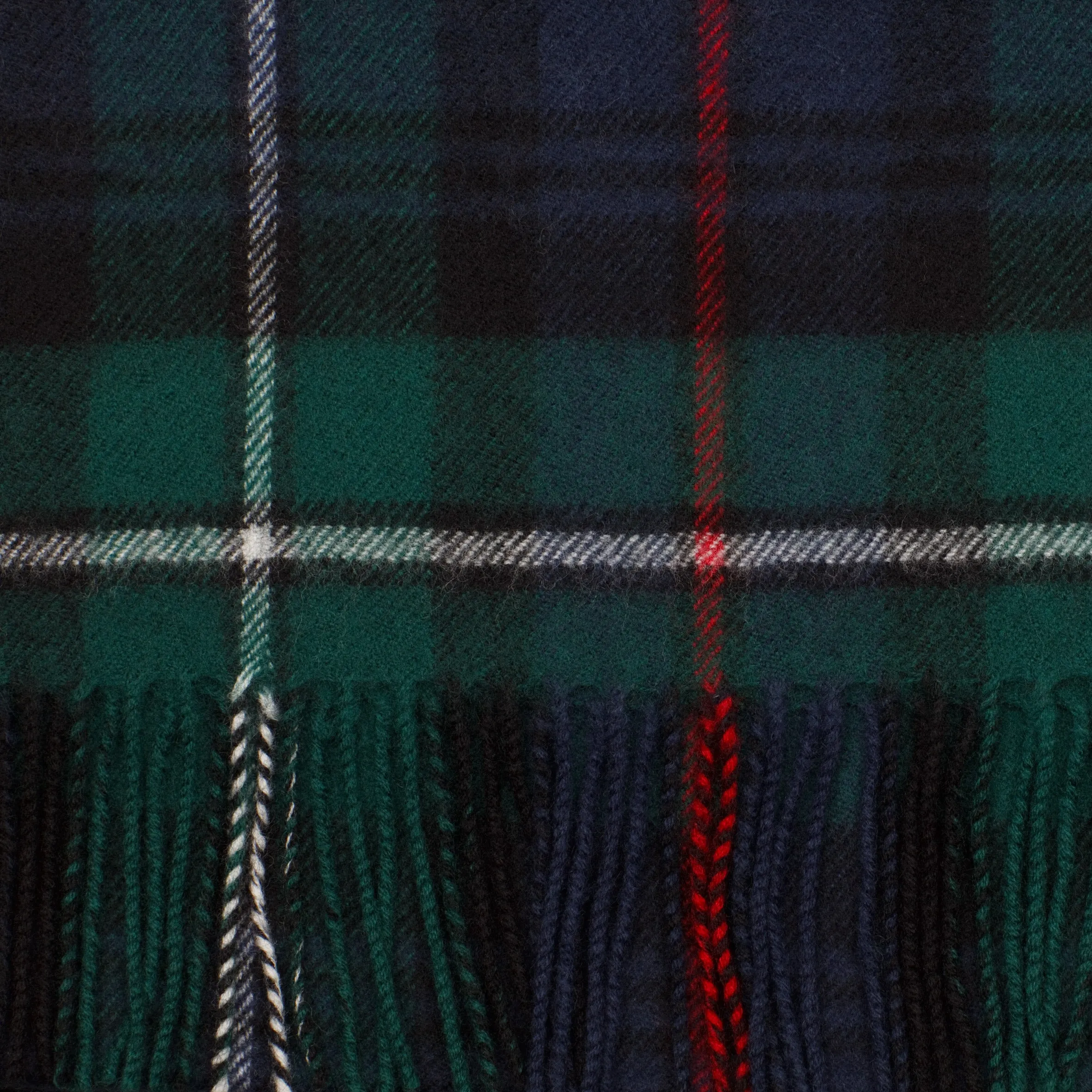 Oversized lambswool scarf in MacKenzie Tartan