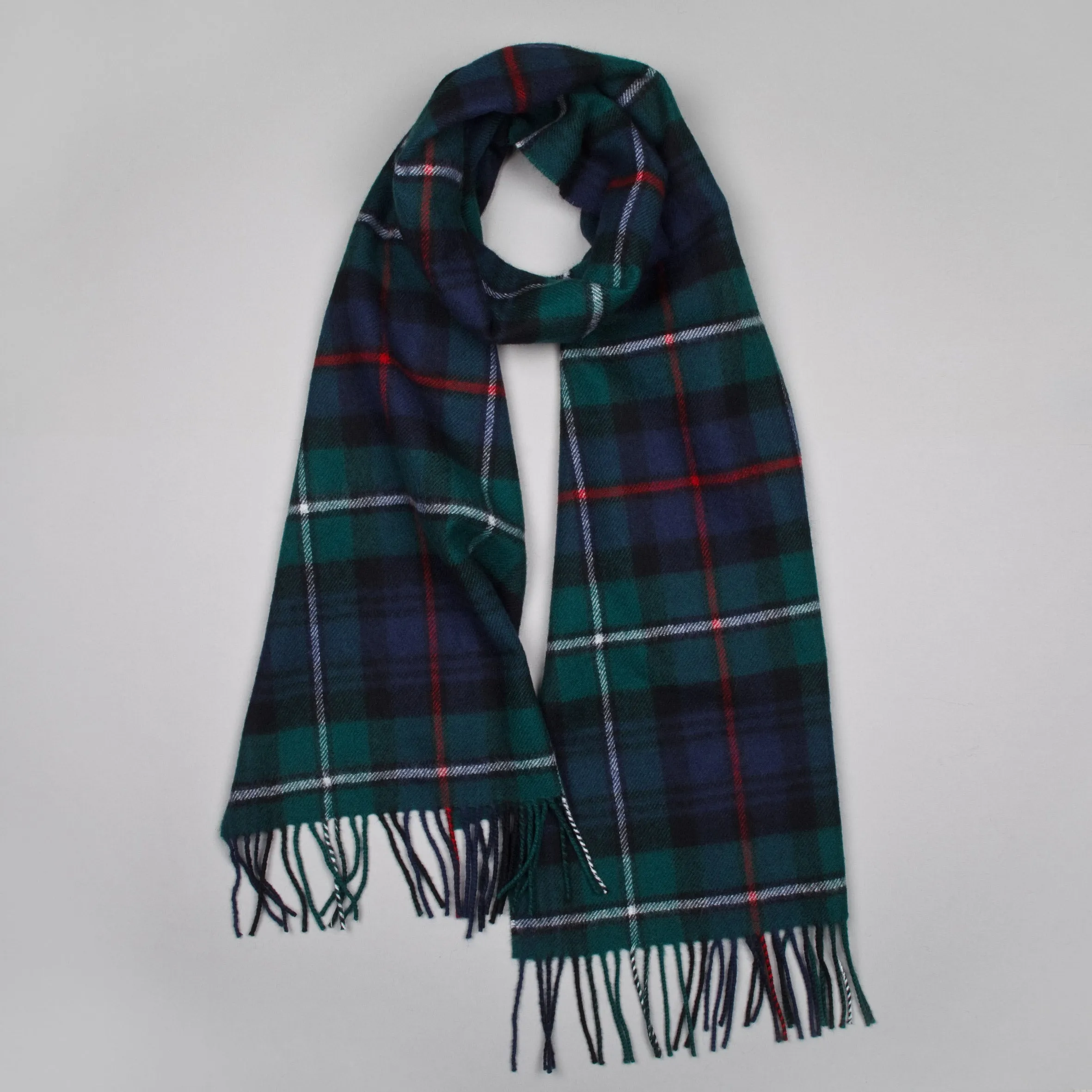 Oversized lambswool scarf in MacKenzie Tartan