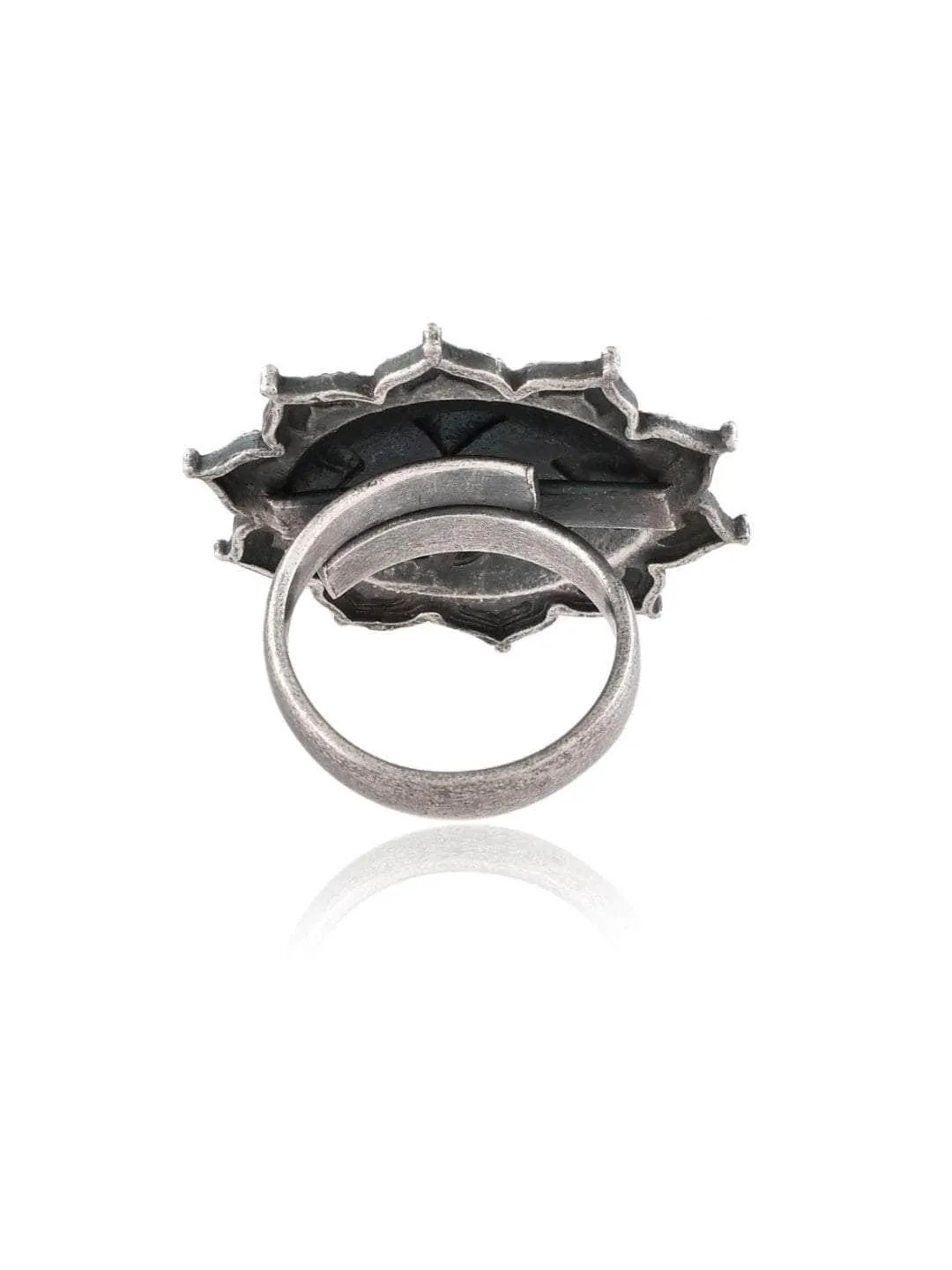 Oxidized Surya Mukhi Ring