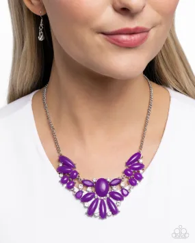 Paparazzi Necklace ~ Dazzling Diadem - Purple