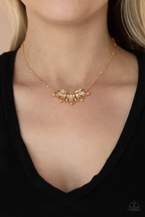 Paparazzi Necklace ~ Deluxe Diadem - Gold