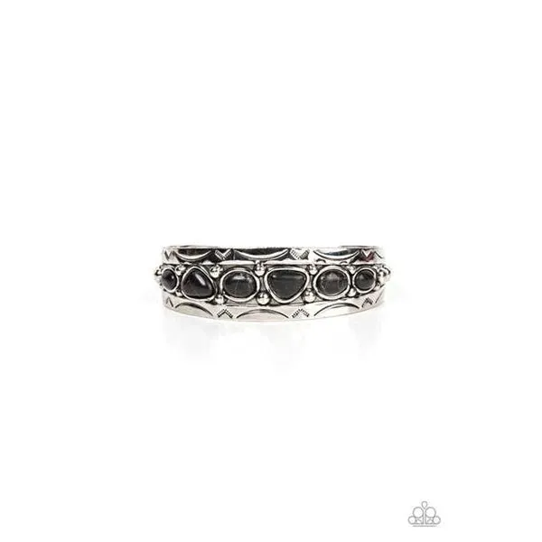 Paparazzi Saguaro Sultan - Black Cuff Bracelet