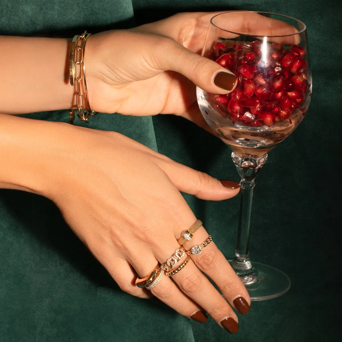 Pave Diamond dotted Ring