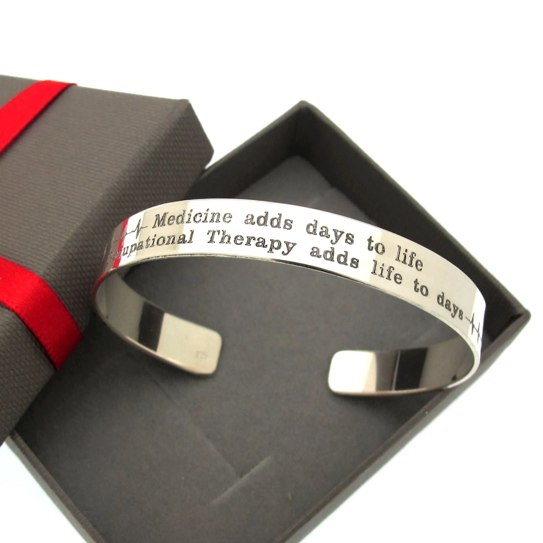 Personalized Deployment Cuff Bracelet - Sterling silver U.S. Navy Military Memorial Bangle