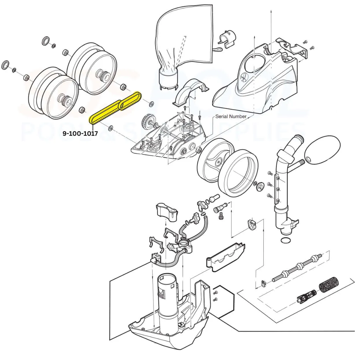 Polaris Belt Kit For 360 and 380 Cleaners | 9-100-1017