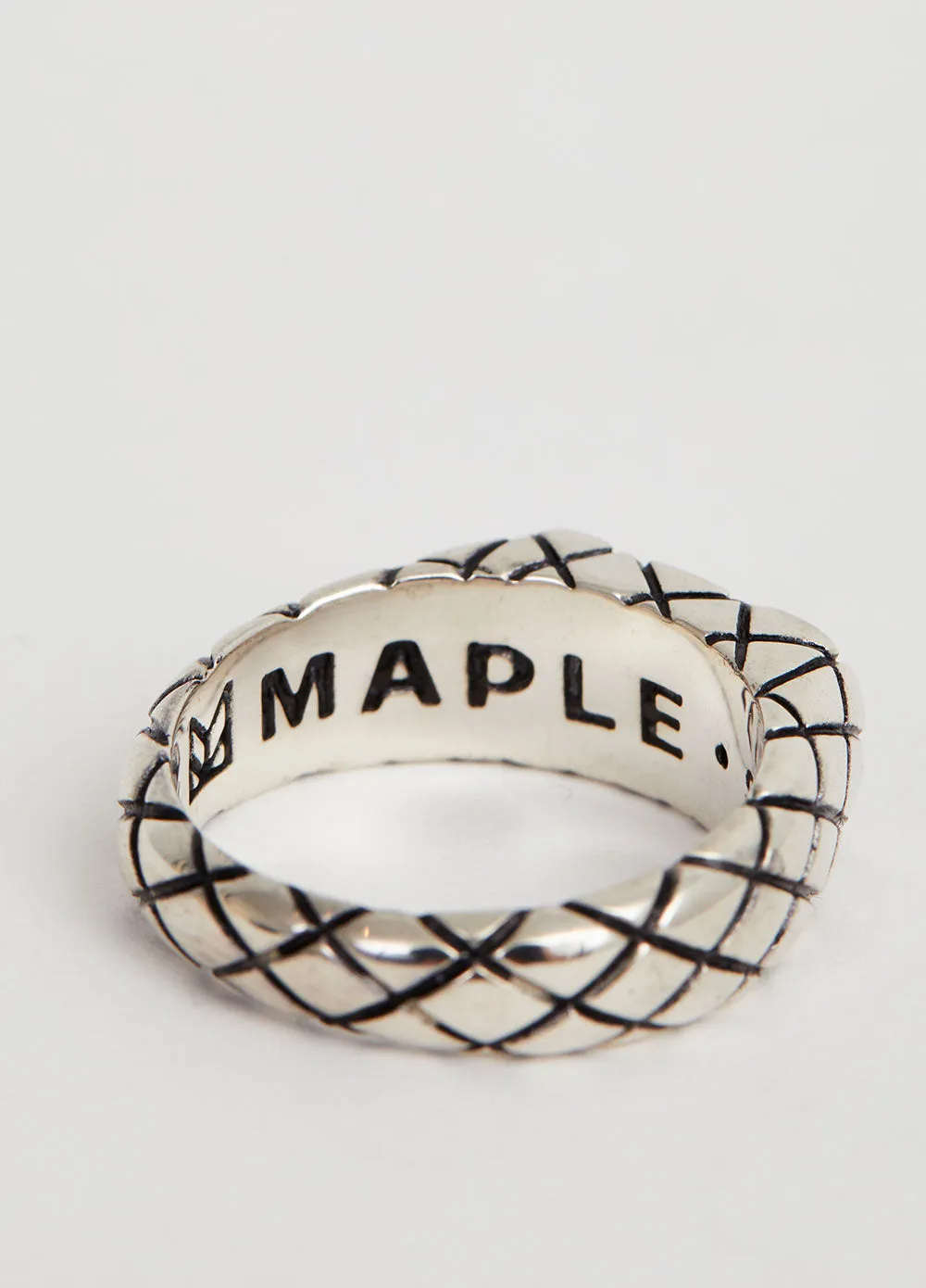 Quilted Signet Ring