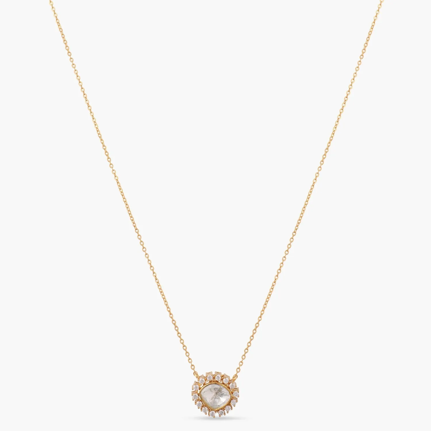 Radiant Starlight Moissanite Silver Pendant Necklace