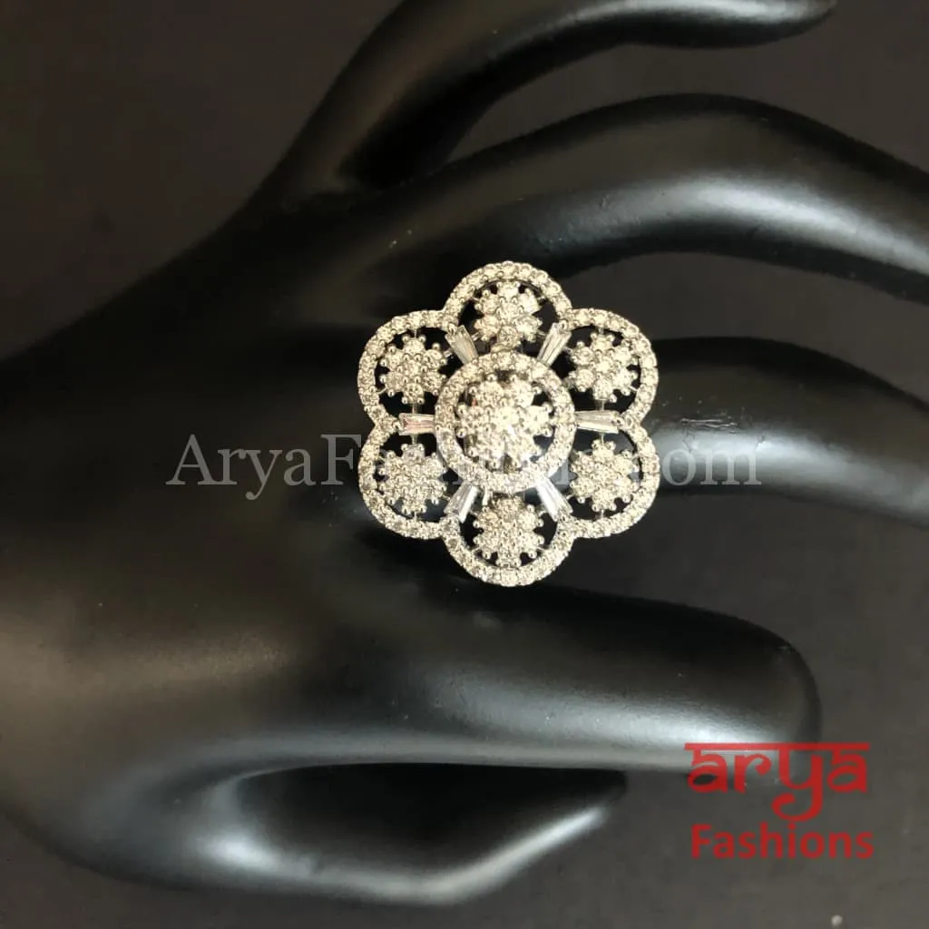 Rani Cubic Zirconia Cocktail Ring