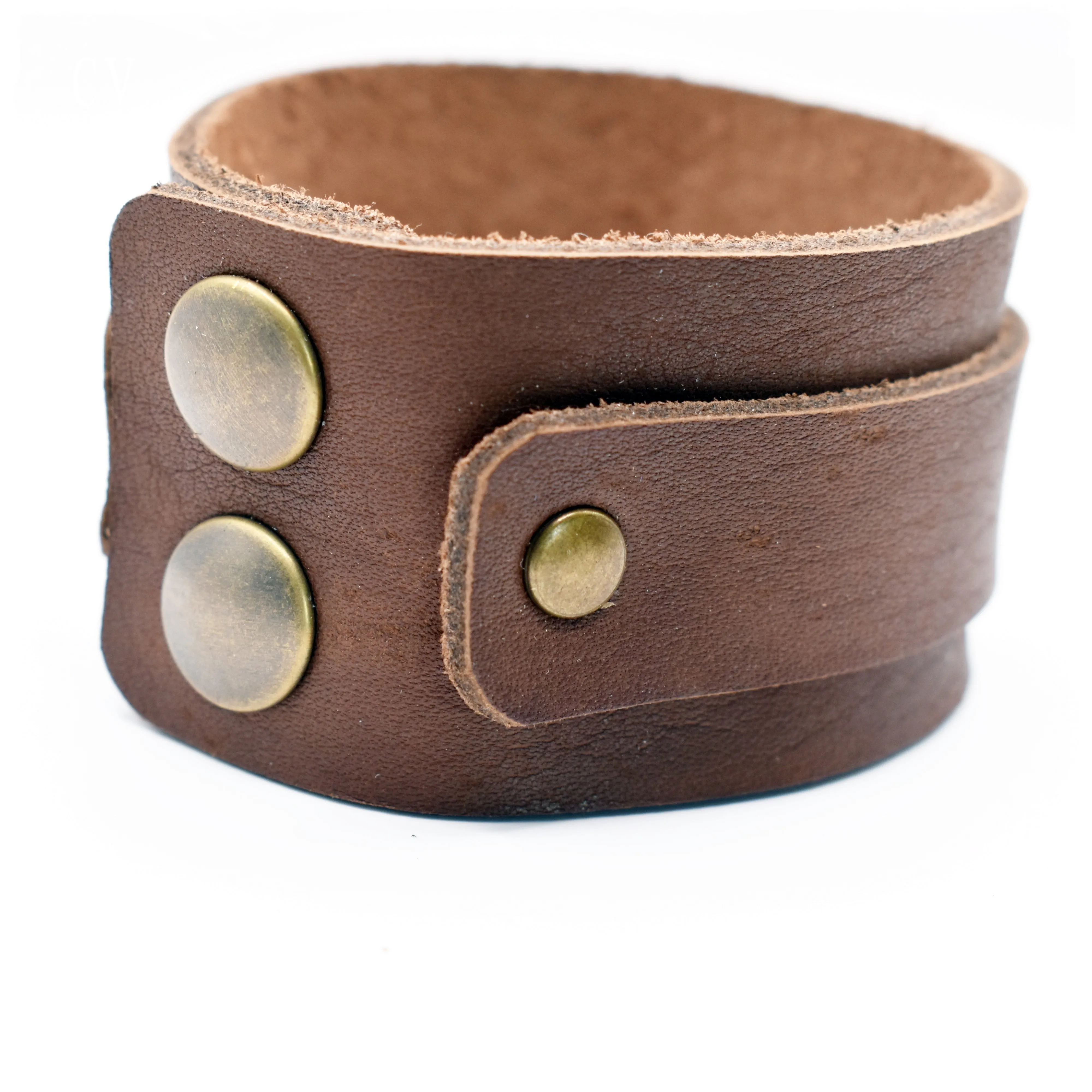 Recovery Leather Cuff Bracelet