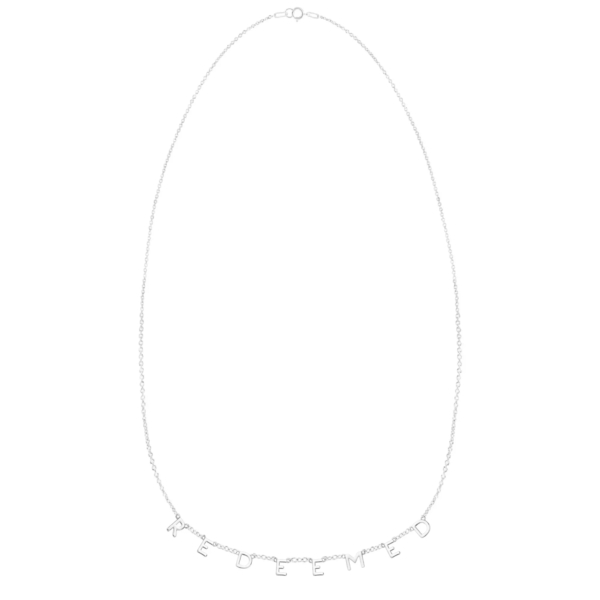 REDEEMED Demi-Fine Letter Necklace in Gold and Silver (Made to Order Ships in 1-2 Weeks)