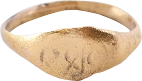 ROMAN SIGNET RING, 2ND-5TH CENTURY AD, SIZE 9 ½