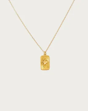 Sacred Heart Tag Necklace