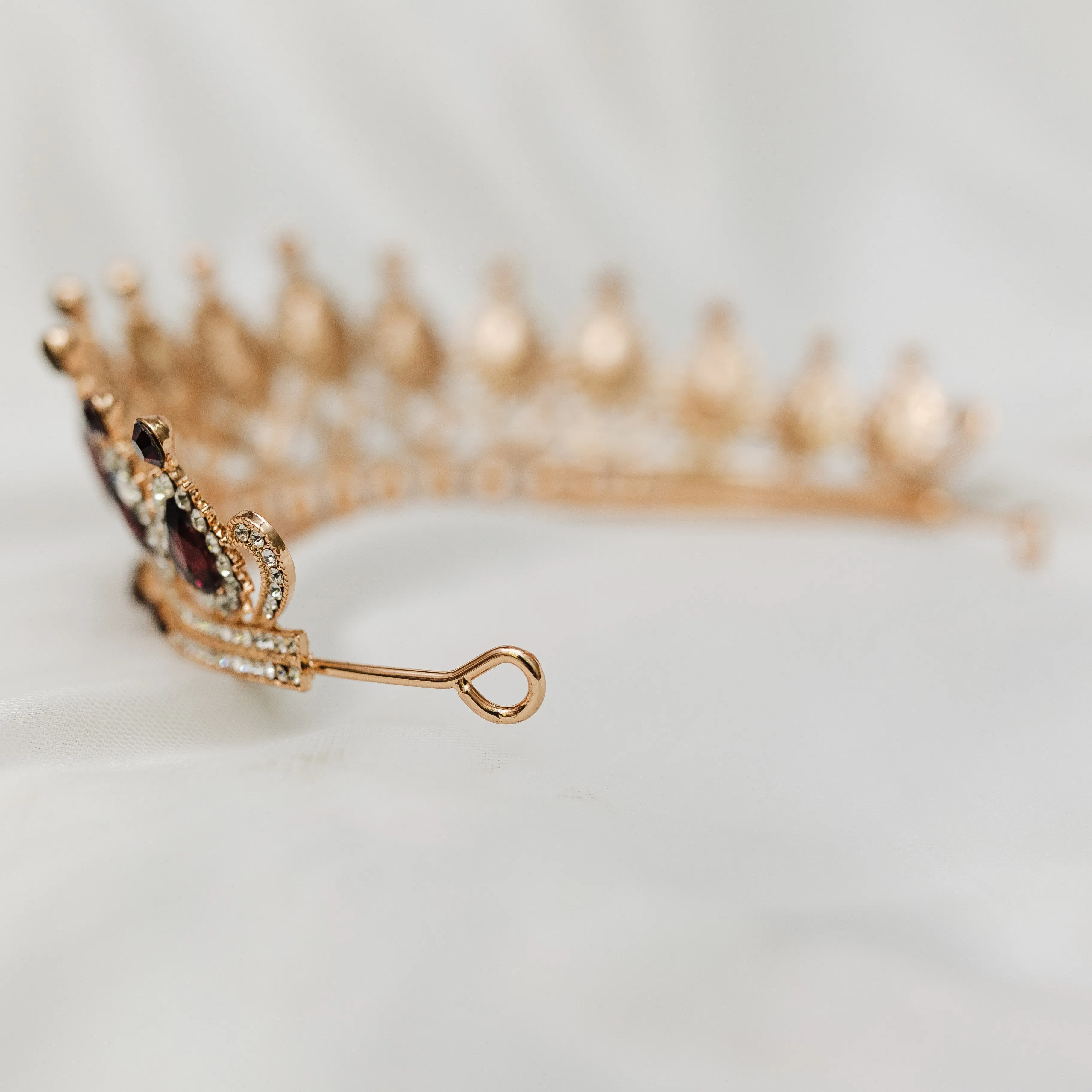 Saya's Tiara in Maroon & Gold