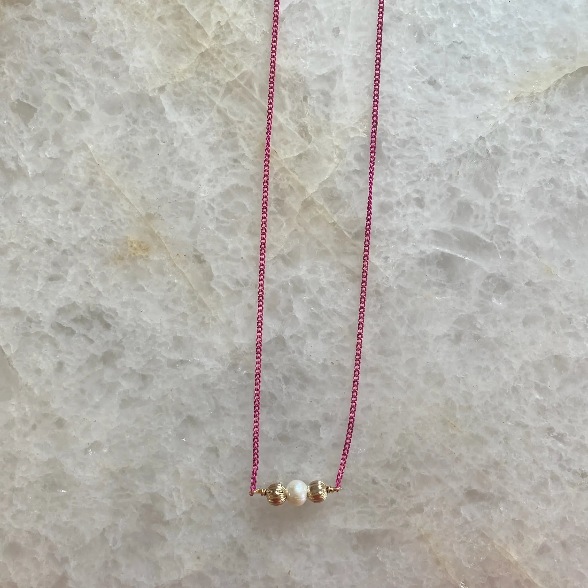 Shimmer Pearl Necklace
