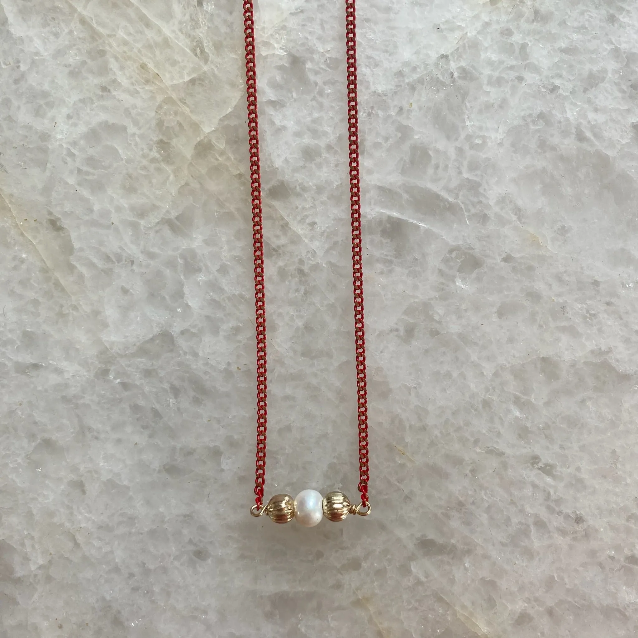Shimmer Pearl Necklace