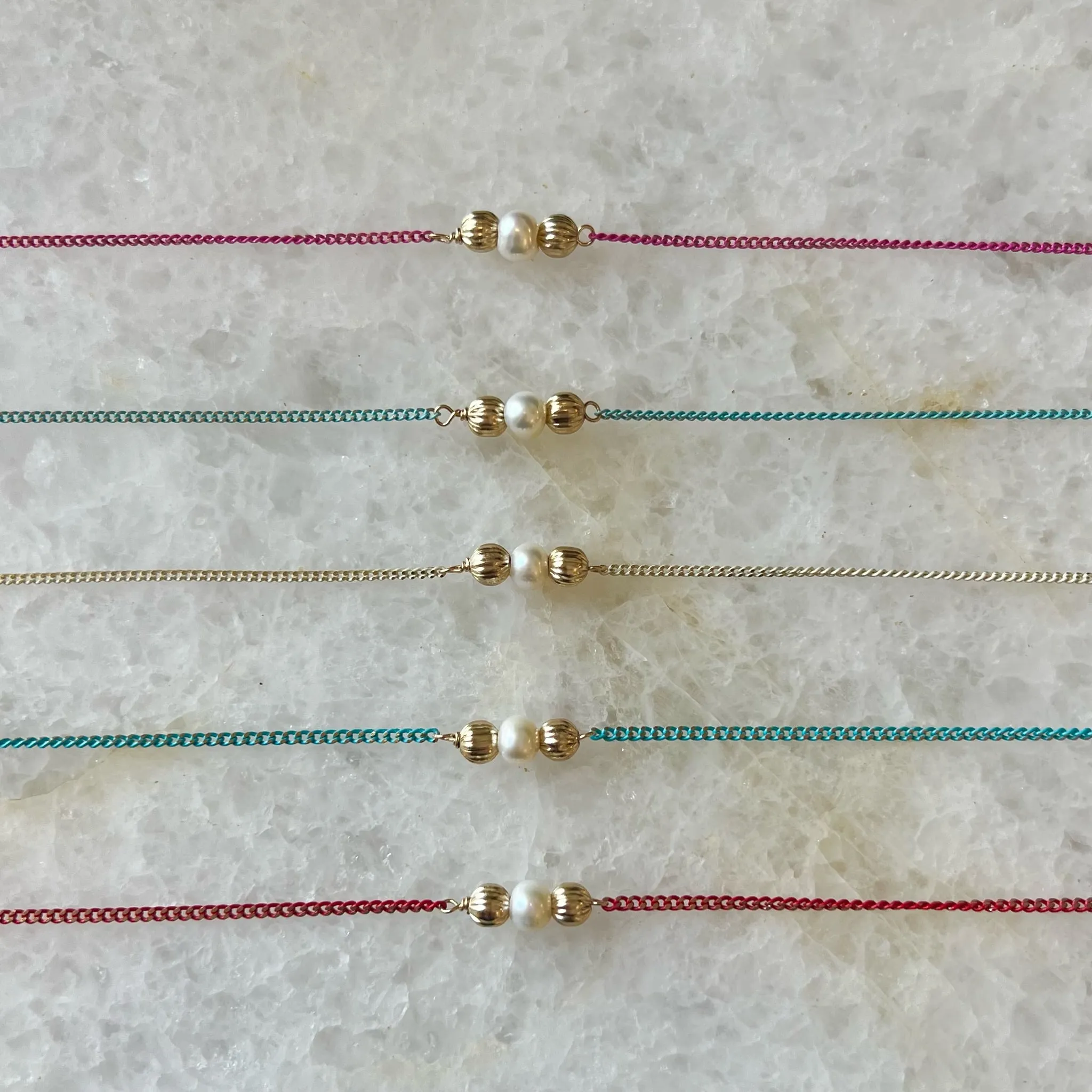 Shimmer Pearl Necklace