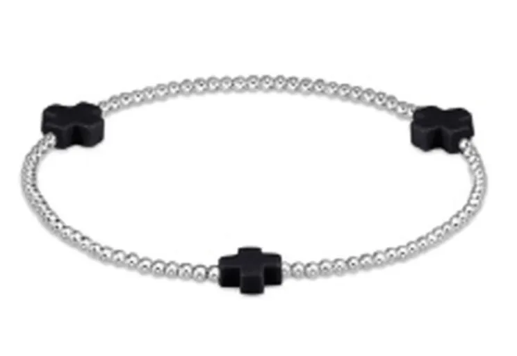 Signature Cross Gold Bracelet by E.Newton