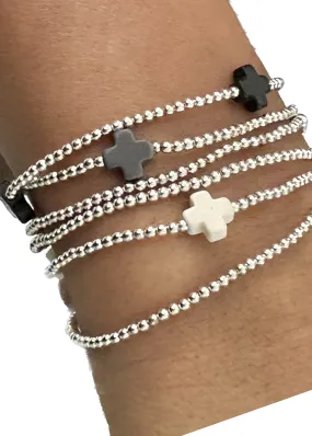 Signature Cross Gold Bracelet by E.Newton