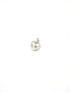 Signet Charm w/ Clasp Silver