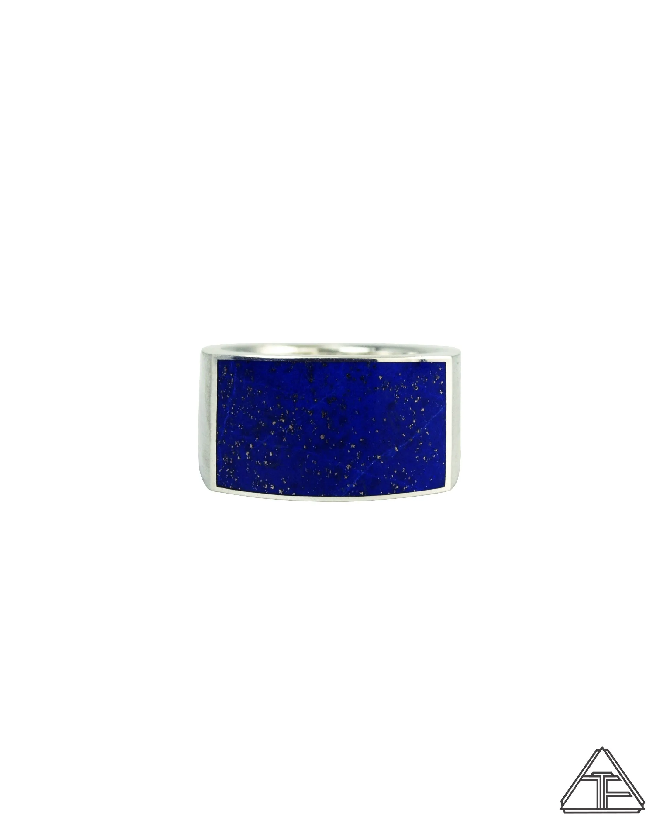 Signet Ring: Lapis Inlay Size 10