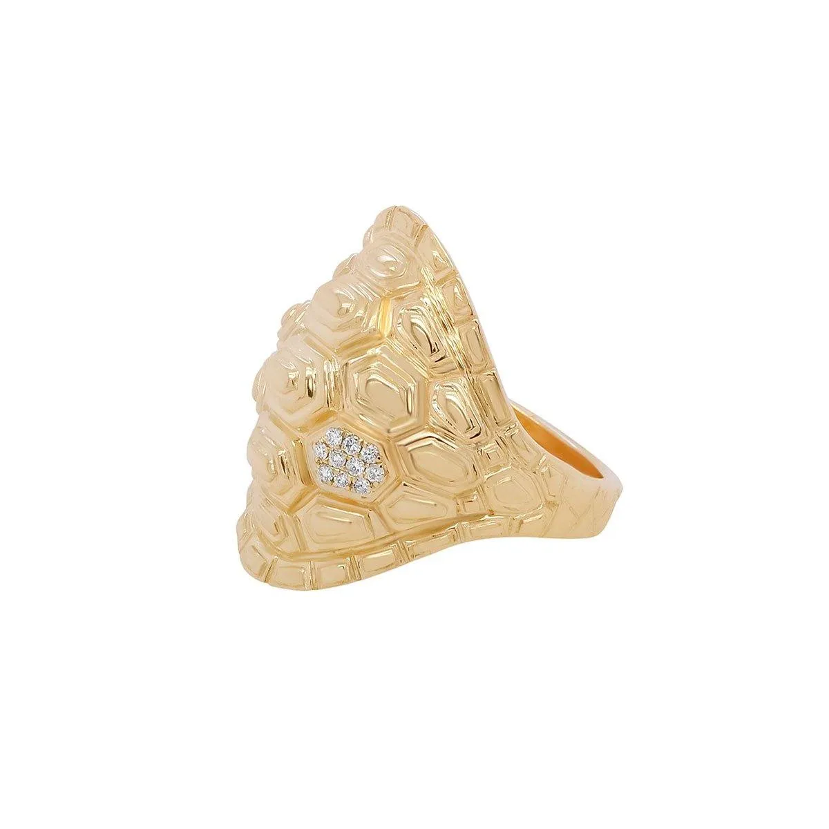Snapping Turtle Ring | 9GMS .05CT