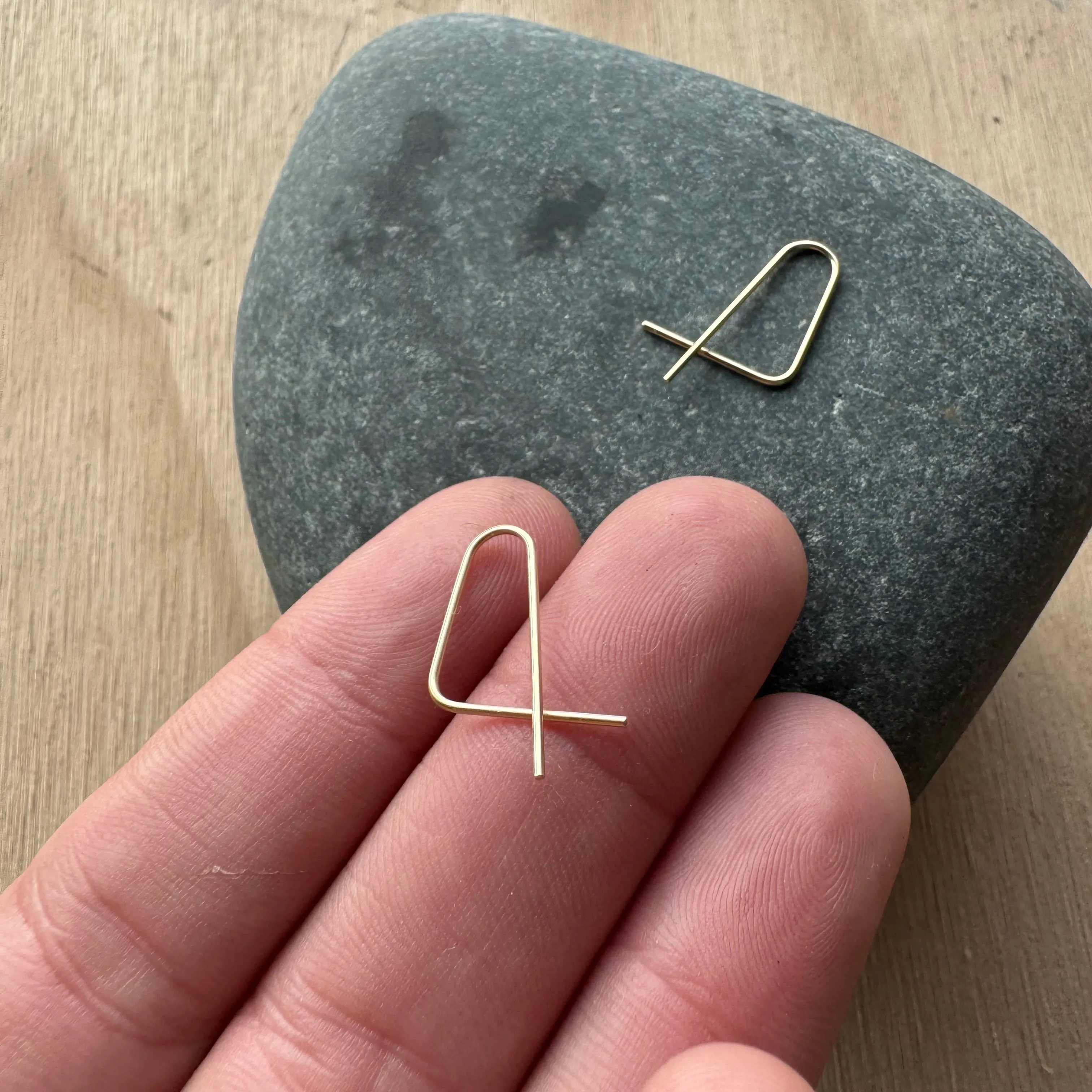 Soft Angle 14 Goldfill Earrings by 8.6.4 Design