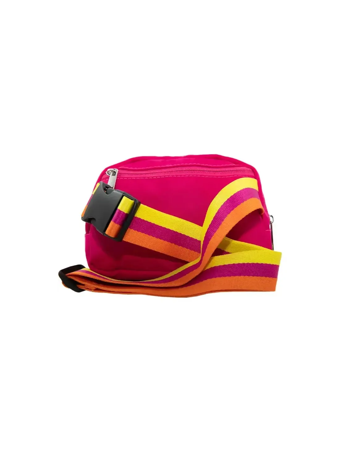 Solid Belt Bag & Striped Strap