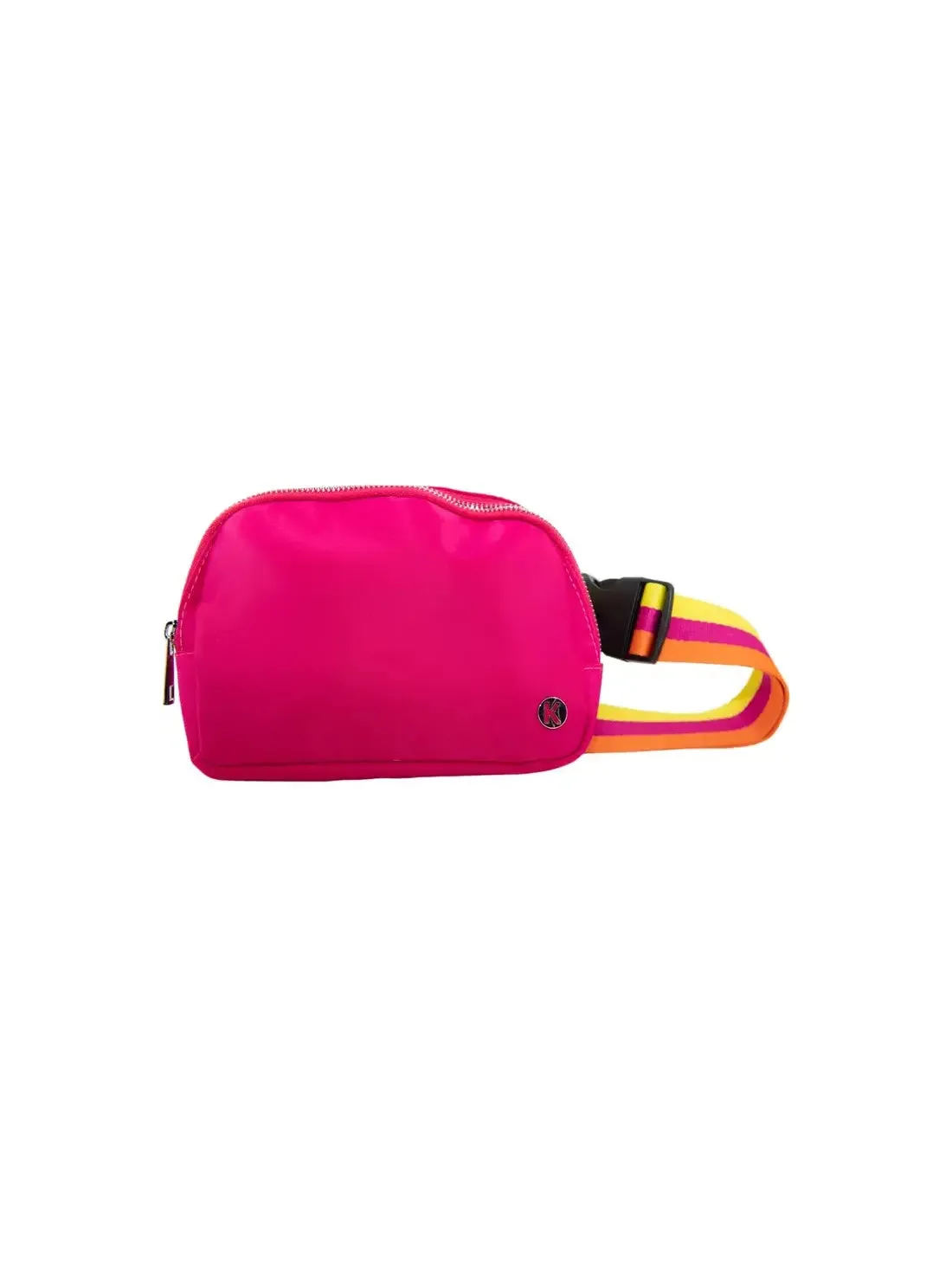 Solid Belt Bag & Striped Strap