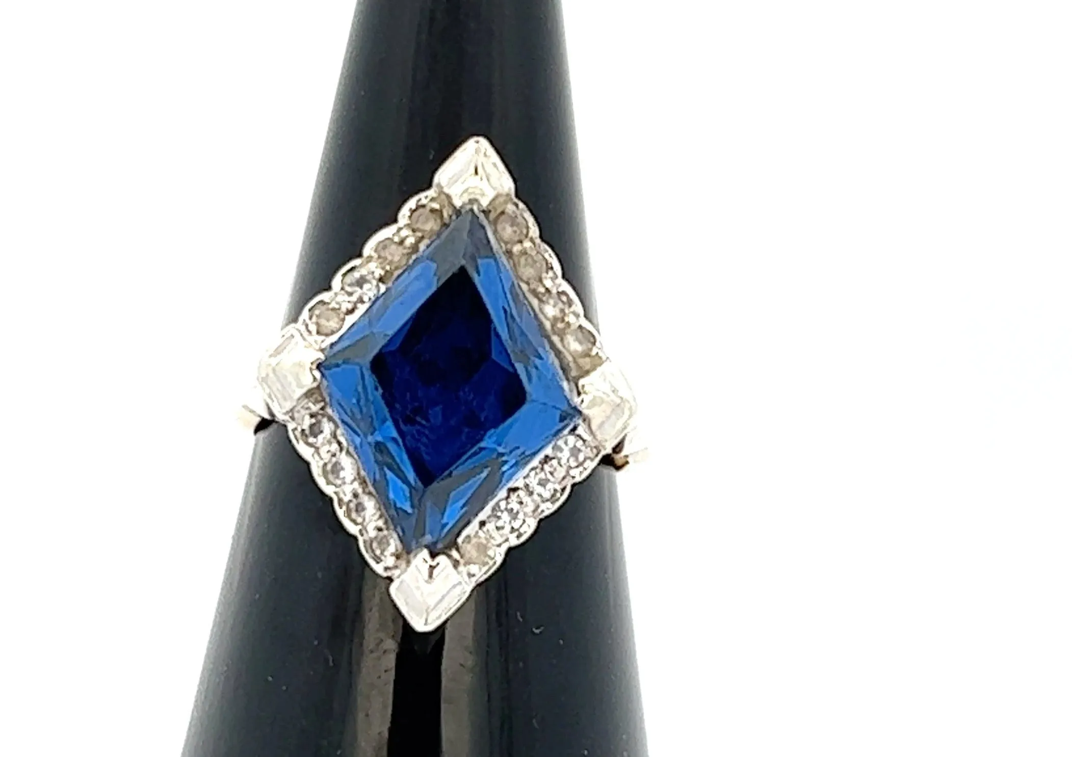 Spinel 9ct Yellow and White Gold Cocktail Ring