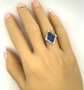 Spinel 9ct Yellow and White Gold Cocktail Ring