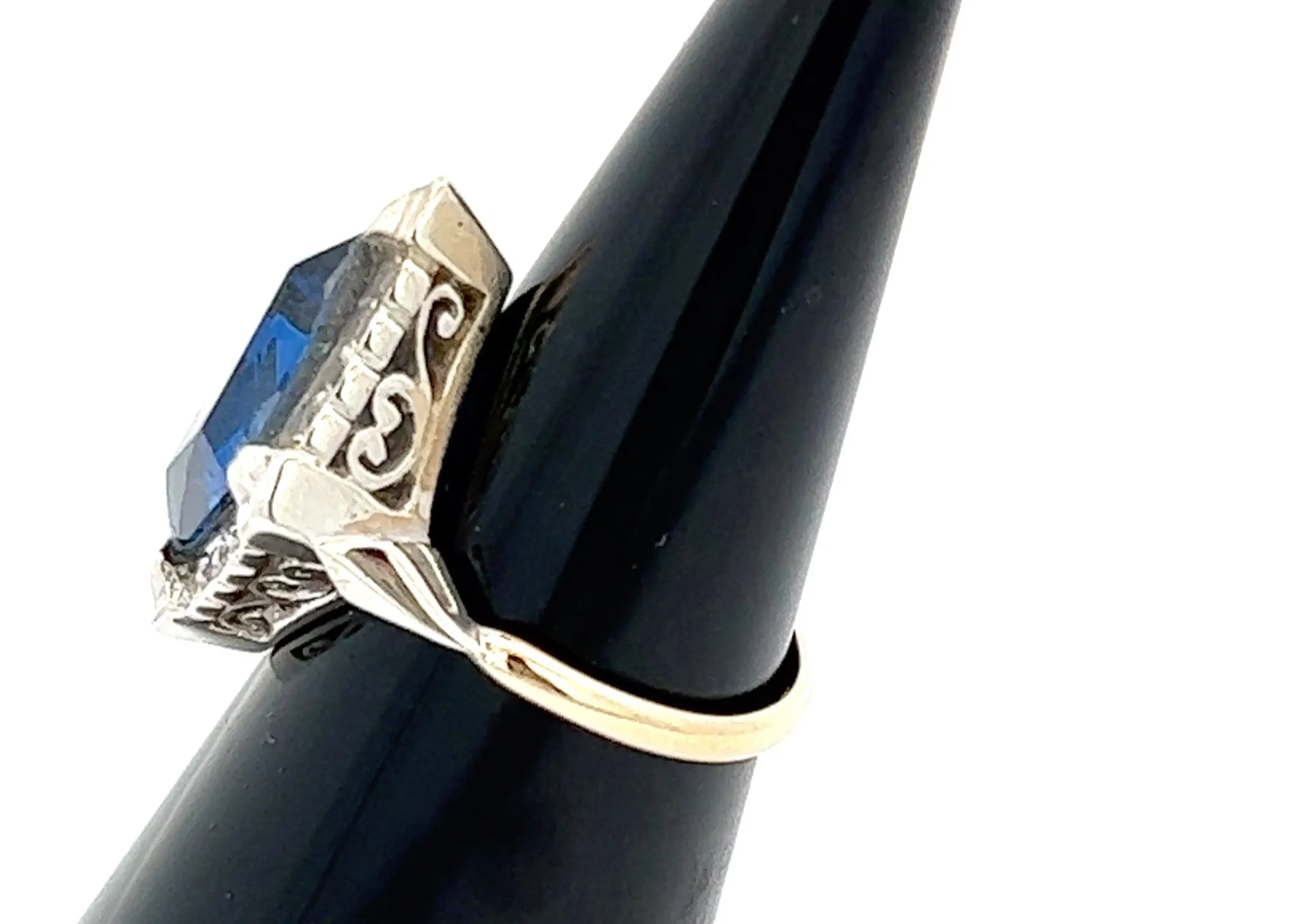 Spinel 9ct Yellow and White Gold Cocktail Ring