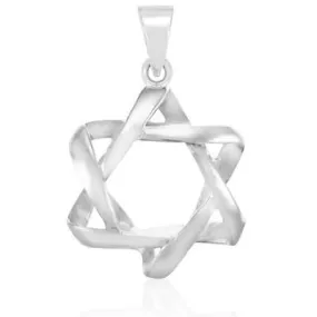 Star Of David Pendant 3D Braided Necklace Pendant