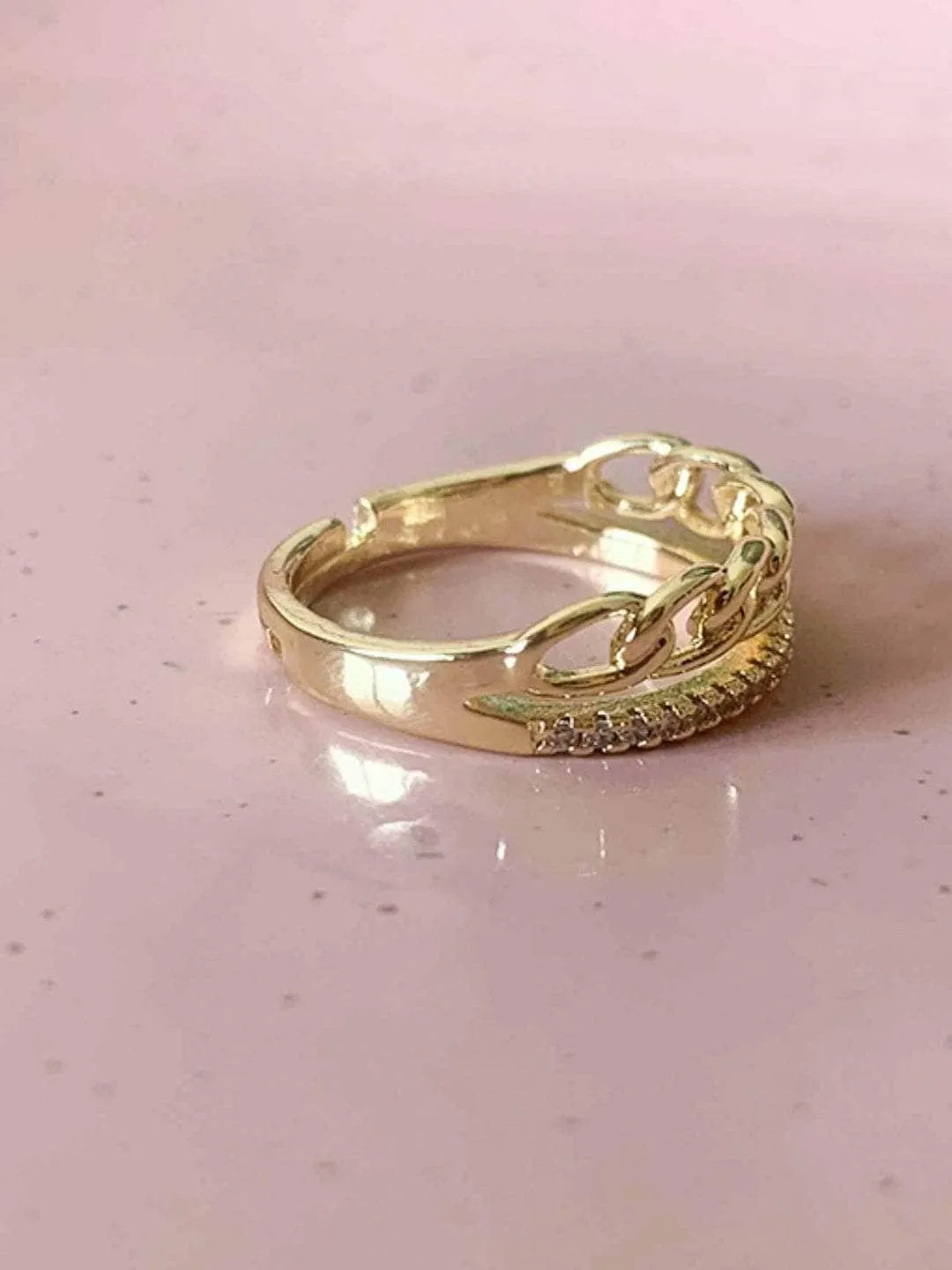 Stardust Cascade Ring