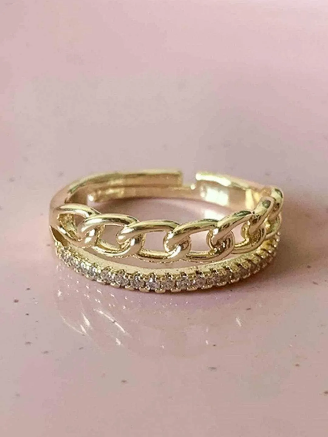 Stardust Cascade Ring