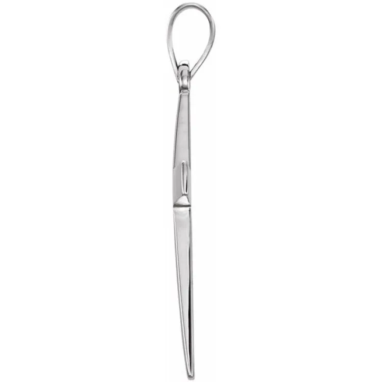 Sterling Silver 20x13.7 mm Cross Pendant