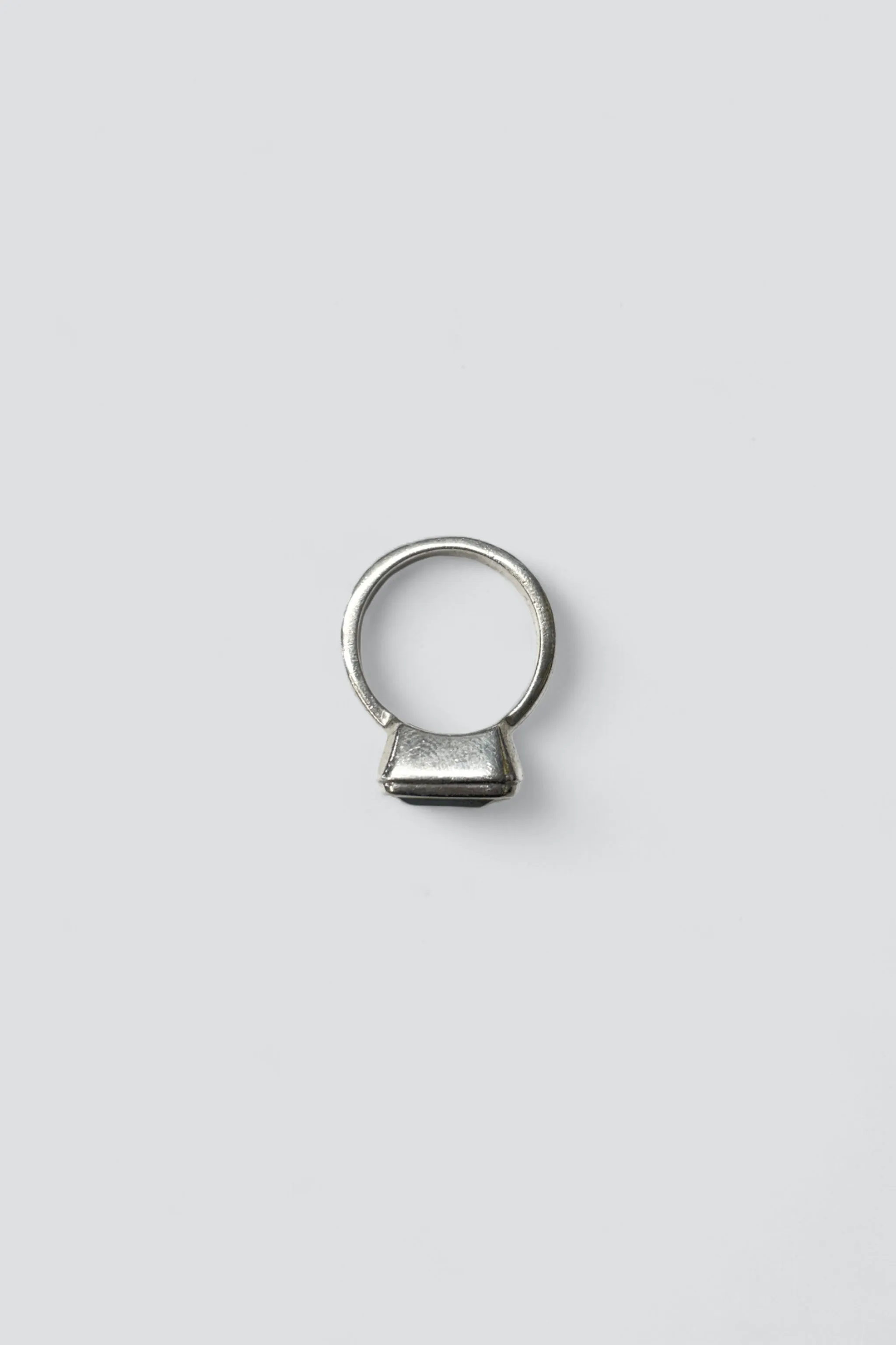 Sterling Silver Smokey Quartz Signet Ring