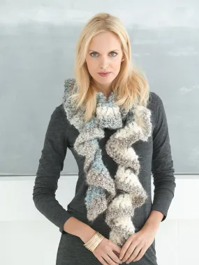 Super Quick Ruffled Scarf Pattern (Crochet) - Version 3