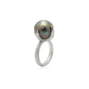 Tahitian Pearl Claw Ring