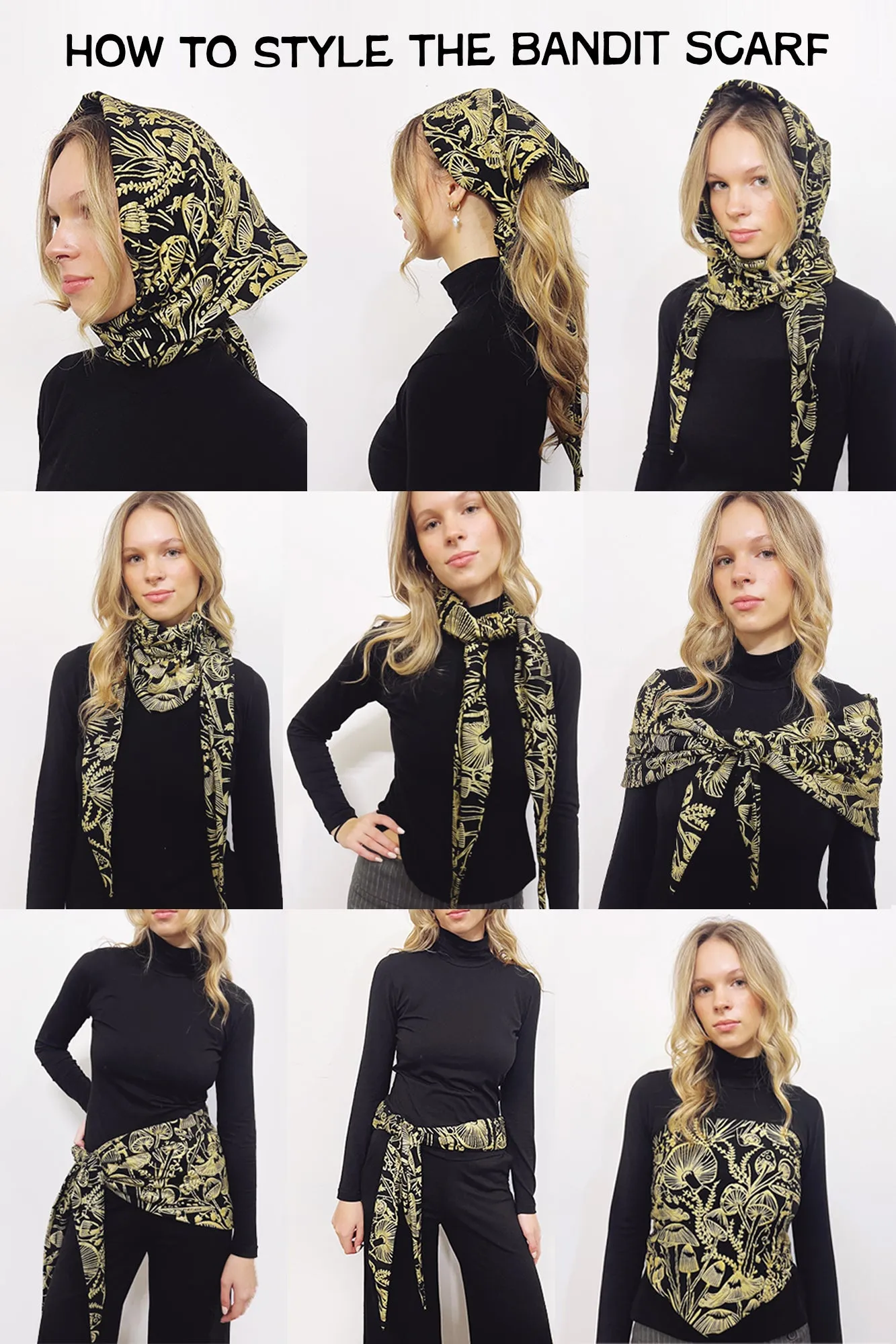The Bandit Scarf - Choose Your Print