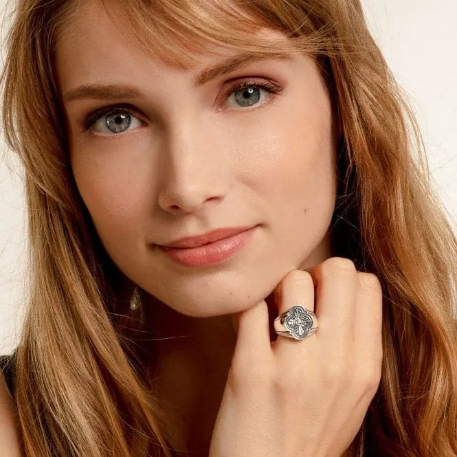 Thomas Sabo Arizona Silver Cross Signet Ring TR2244-637-21