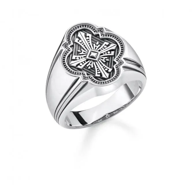 Thomas Sabo Arizona Silver Cross Signet Ring TR2244-637-21