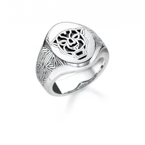 Thomas Sabo Black Cat Signet Ring TR2273-698-11