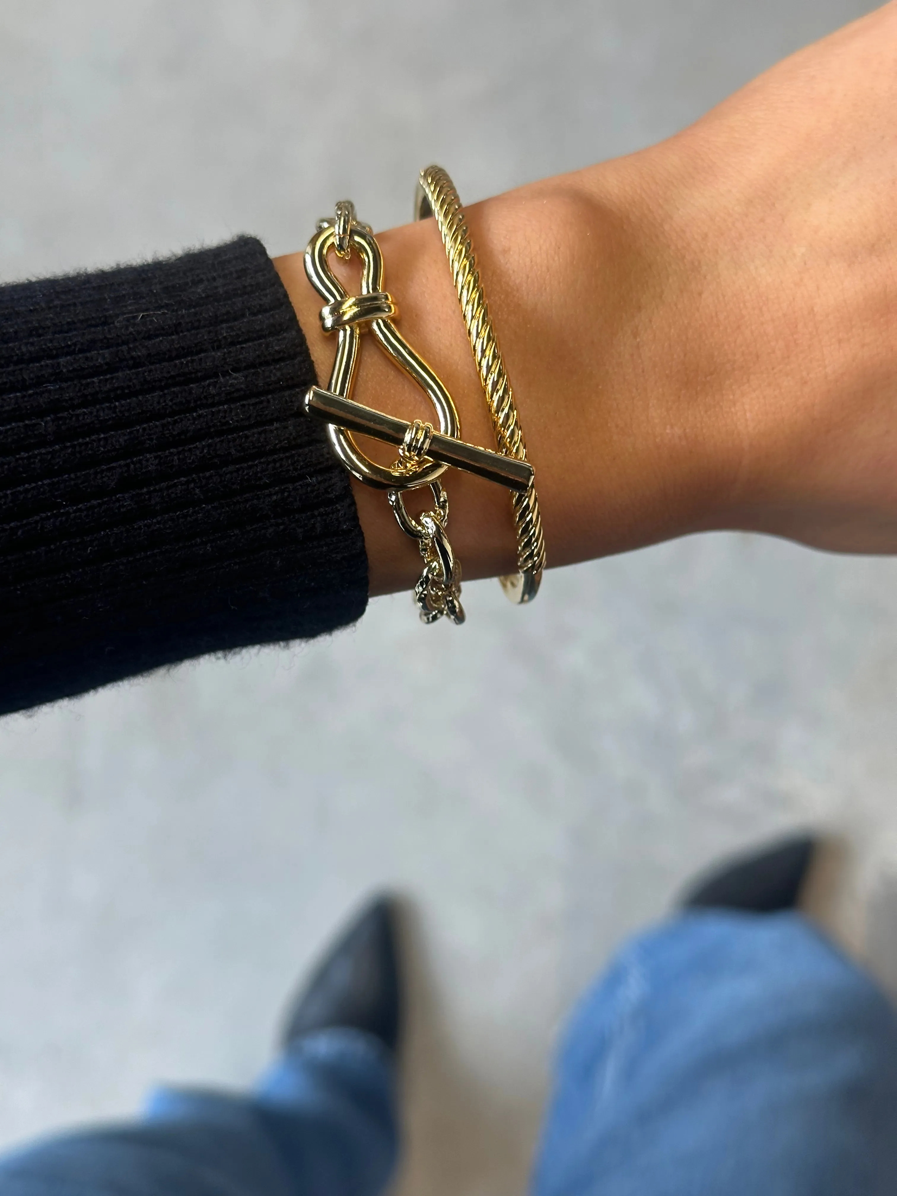 Tia Cuff Bracelet - Gold