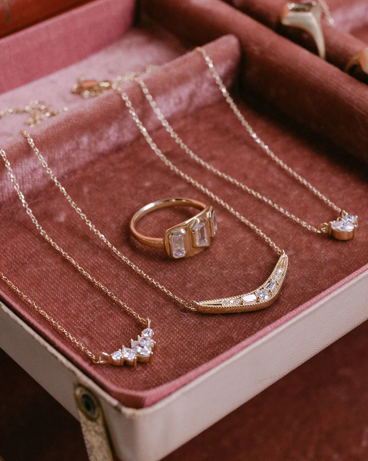 Triptych Diamond Ring