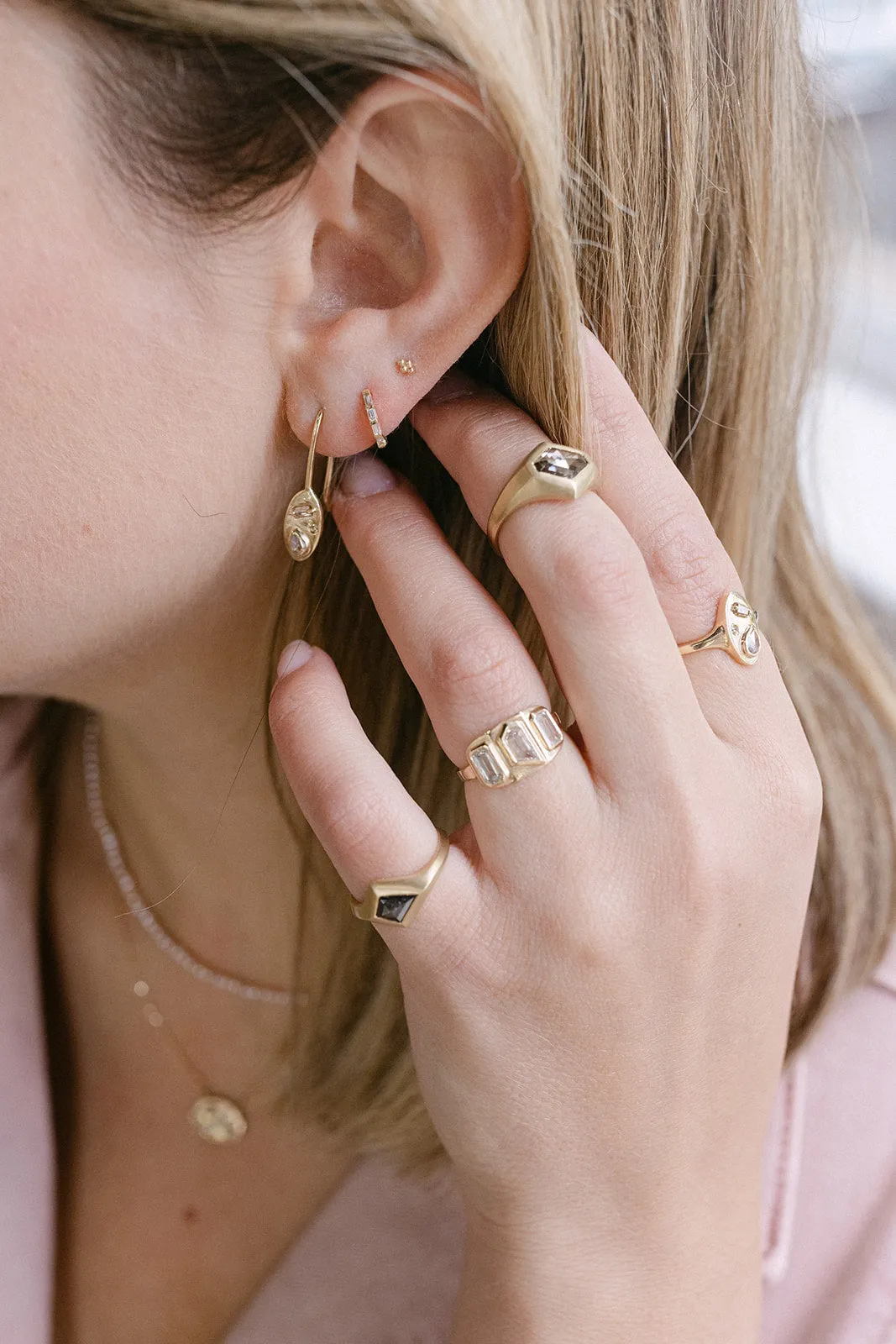 Triptych Diamond Ring